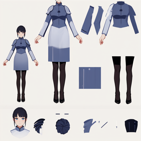 Vtuber - LIVE2D Split Model 虚拟主播 VTuber - Virtual YouTuber【皮套噩梦】版本v1.2 (ID: 745625)