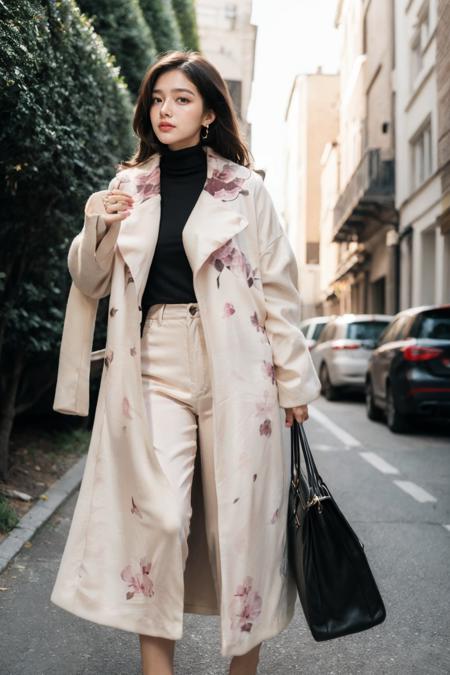Waisted Woolen Coat