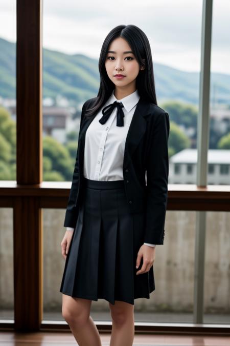 School Dress Collection By Stable Yogi版本Black_White (ID: 299706)