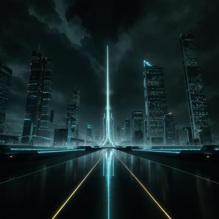 Tron cinematic style XL + SD1.5 + F1D