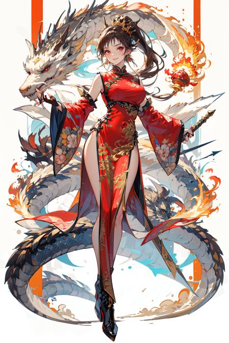 龙年立绘/Dragon and girl
