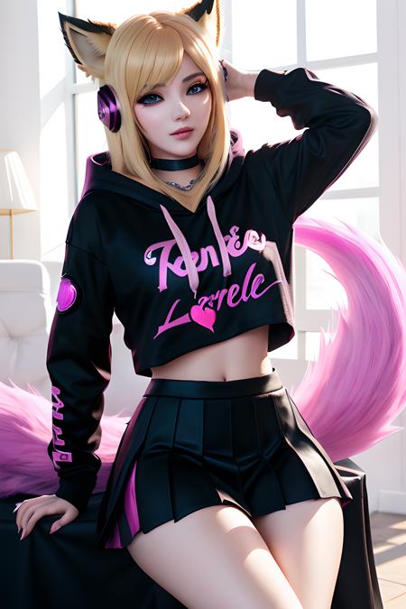 Ahri [HyperRealistic] - KDA - League of Legends - [LoRA]版本1 (ID: 158966)