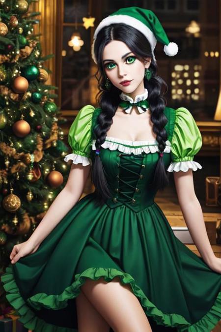 Gothic Chick @ Xmas (Embedding)