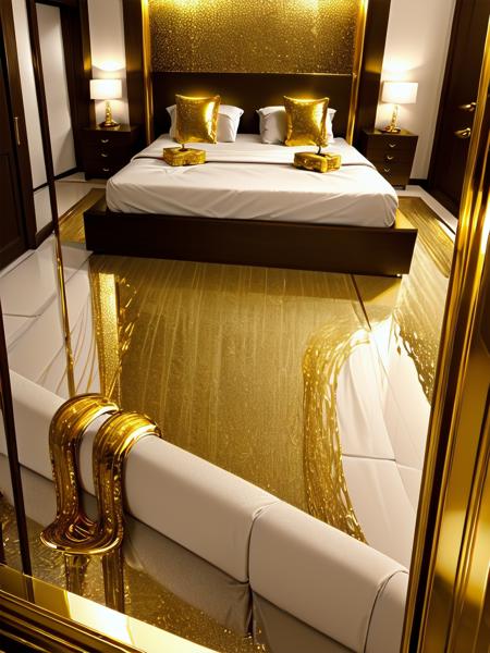gold Luxury bedroom