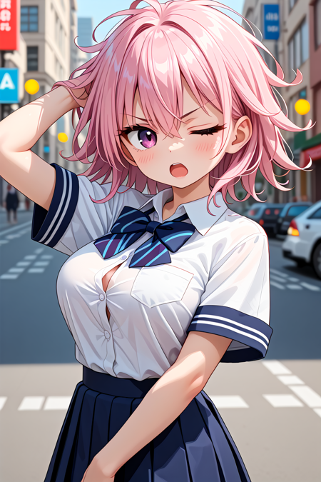 [SDXL] Wink helper / ウィンク補助