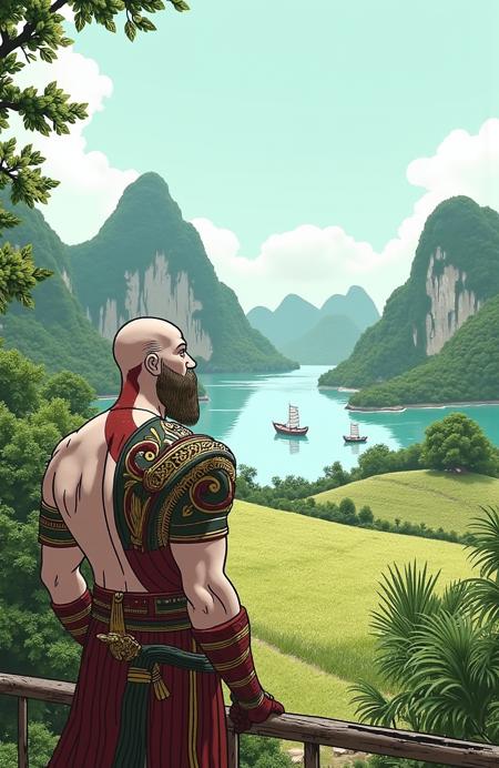 Dong Ho art Flux by Lâm Panda
