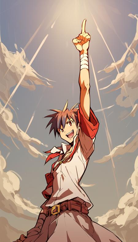 Finger to the sky