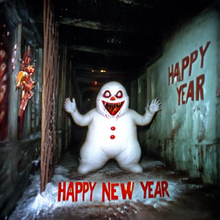 Horror Snowman Happy New Year! [SDXL]