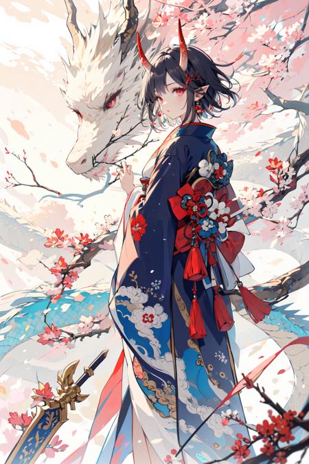 龙年立绘/Dragon and girl