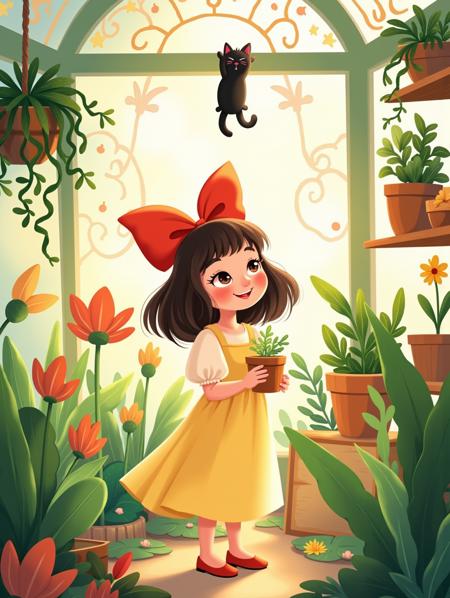 Cute stylized illustration