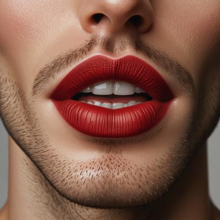 Carmine Red Lips