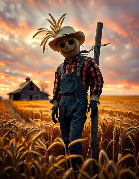 wheat field at dusk background