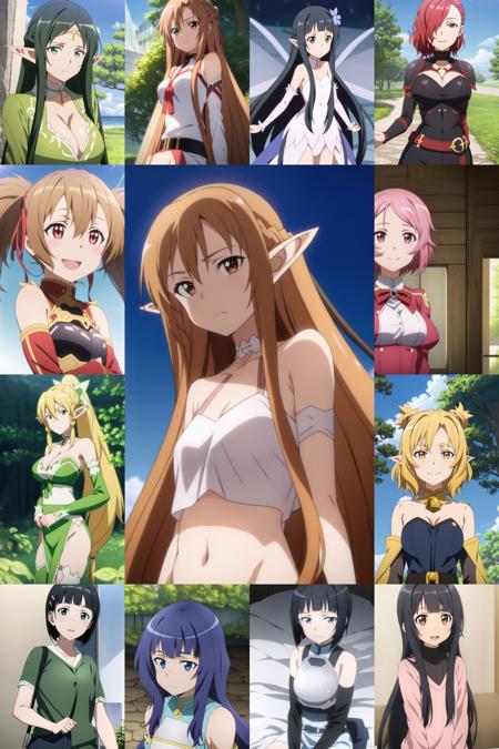 Sword Art Online - Girlpack LoRA (40)版本0.1 S1 (ID: 28321)