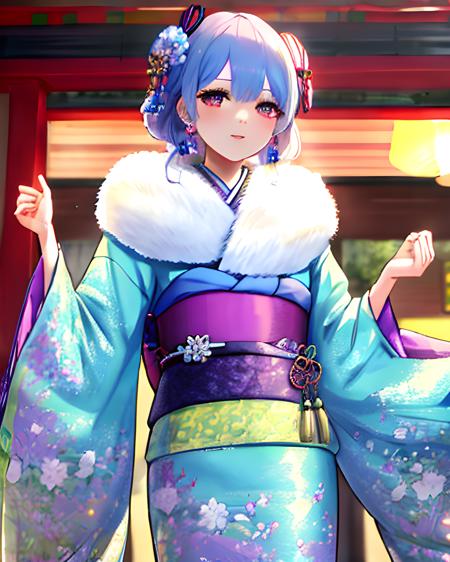 Furisode Fur Collar