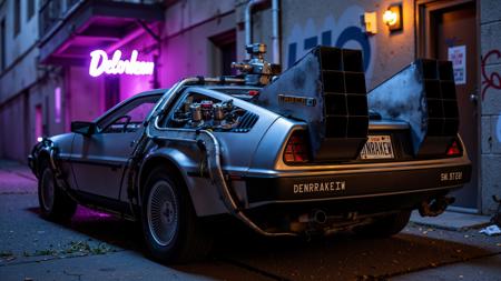 DeLorean DMC-12 (flux capacitor) [Flux]版本V1 (ID: 761719)