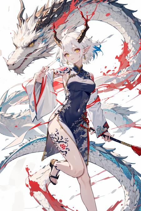 龙年立绘/Dragon and girl