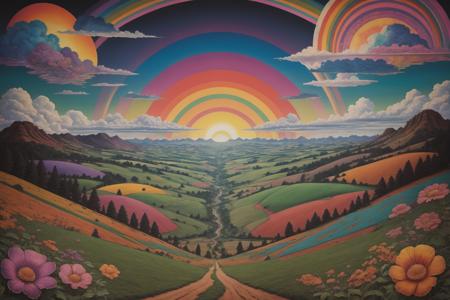 Psychedelic Landscape (Pony/PSDXL, SD1.5)