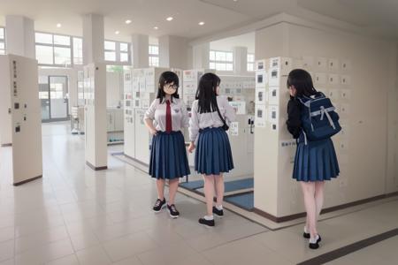 学校の下駄箱 / School shoelocker SD15