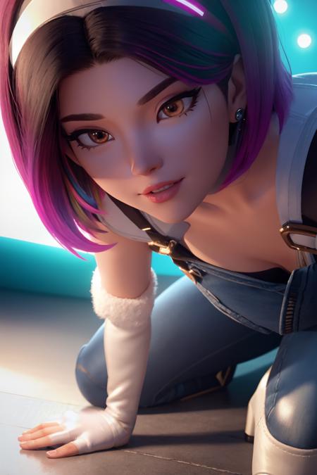 D.VA Le Sserafim skin (SD1.5 , Pony & Illustrious)