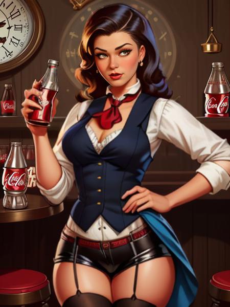 Coca Cola ( Gil Elvgren/Haddon Sundblom) Pinup Style