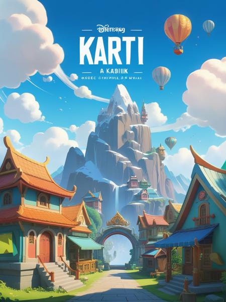Cartoon Style XL -by Happy Ai/Game Scenes/Anime Style/Flat Anime/Flat Illustration/卡通/Q版/游戏人物场景/漫画のゲームシーン/만화 게임