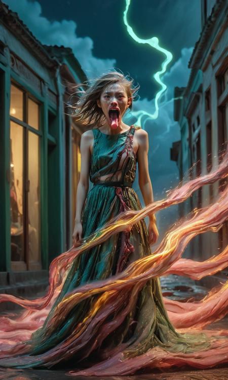 Monster Codex-Long tongue ghost | 怪物志-百鬼-吊死鬼