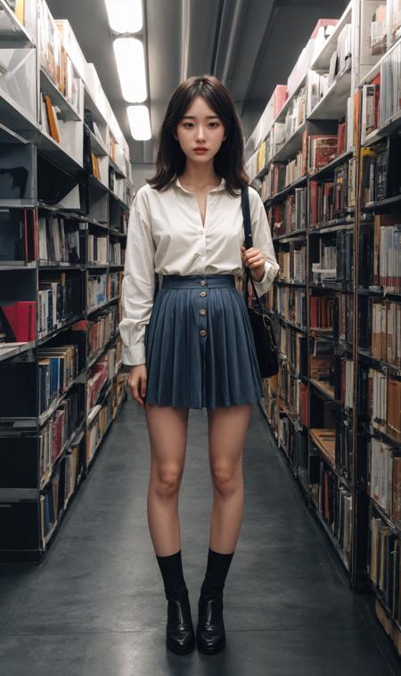 Library bookshelf