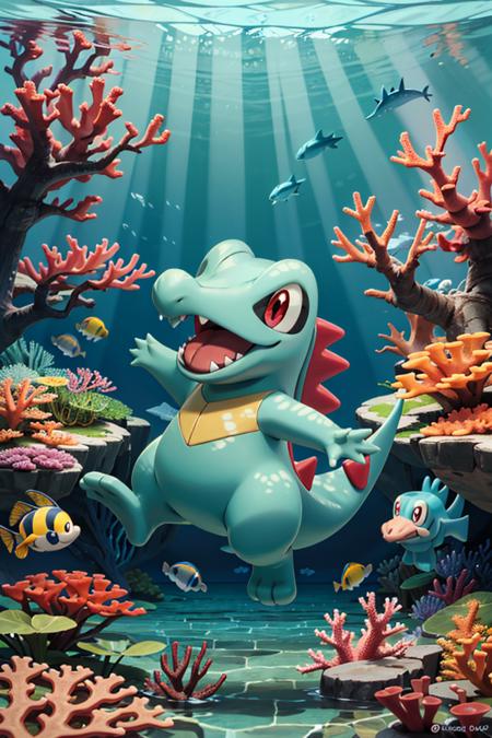 Totodile (Pokemon) (Pokedex #0158)版本v2 (ID: 345591)