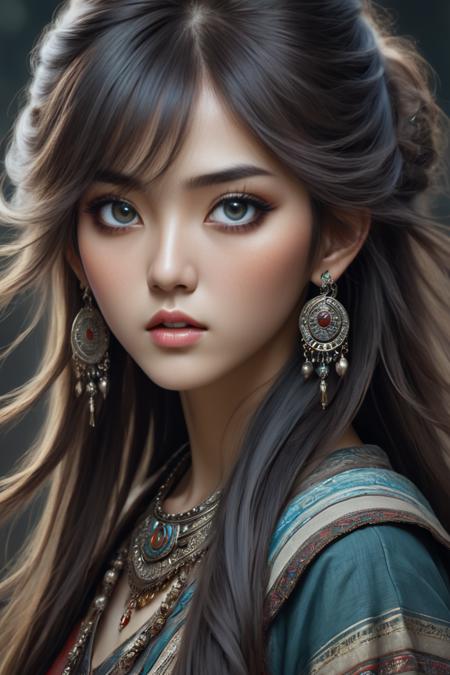 korean large-eyed girl LORA XL