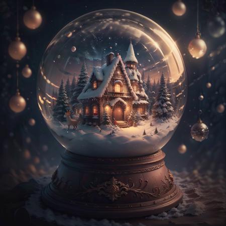 Christmas crystal ball