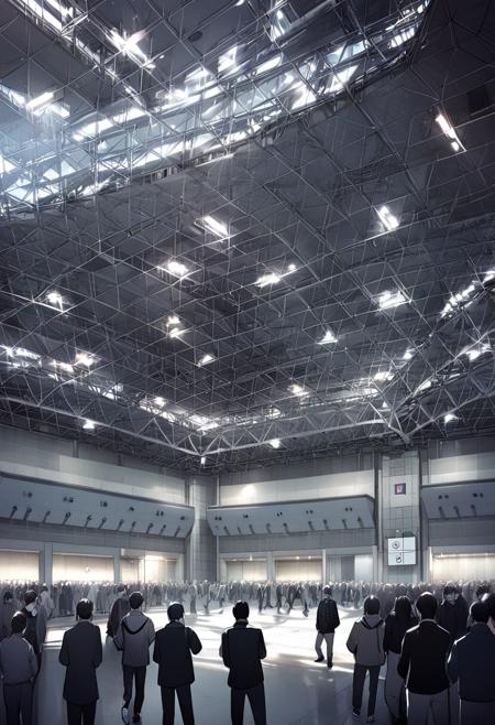 東京ビッグサイト東展示場  / TokyoBigSight EASTHALL indoors SDXL