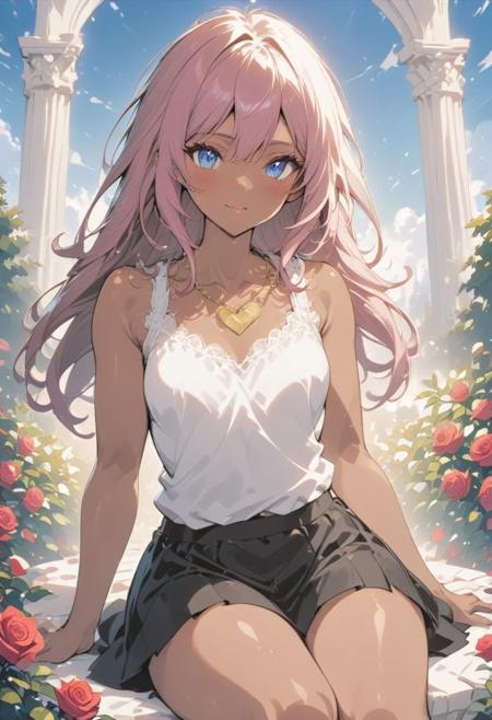 Anime Style Rose Garden