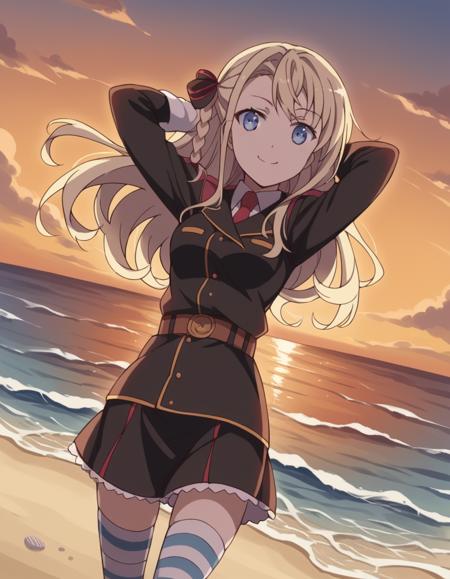 Wilhelmina Braunschweig Ingenohl Friedeburg (ヴィルヘルミーナ・ブラウンシュヴァイク・インゲノール・フリーデブルク) - High School Fleet (ハイスクール・フリート)