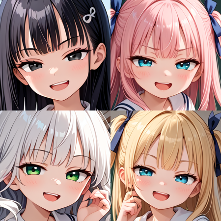 [SDXL] Smirking eyes / にやにやした目版本v1.0 (ID: 1037129)