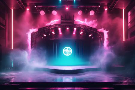 A stage background style