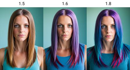 Colorful Hair Slider