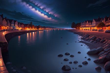 Western Bay - Digital Illustration 2.8 depth