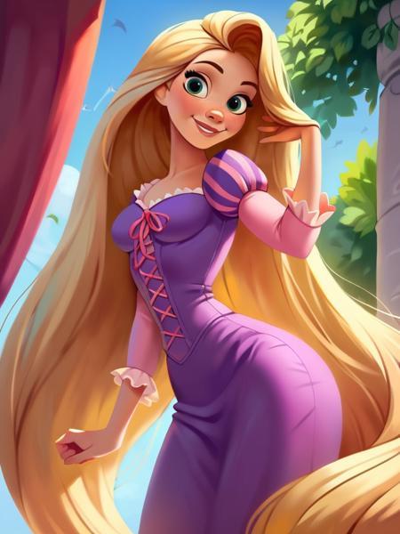 Rapunzel (Tangled) Disney Princess - SD 1.5 | XL PONY - by YeiyeiArt