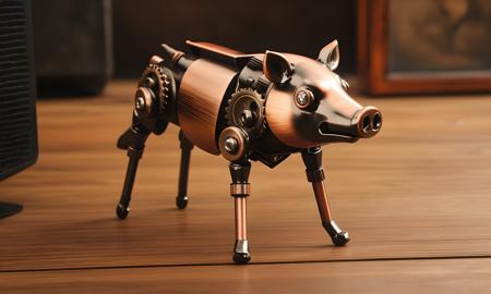XL Realistic vintage mech art style