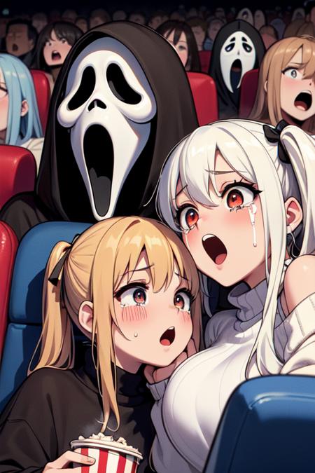 girl like scream movie / horror movie