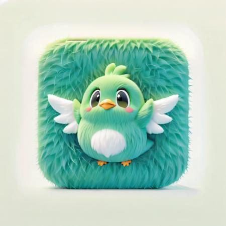 Plush square icon 毛绒方圆图标