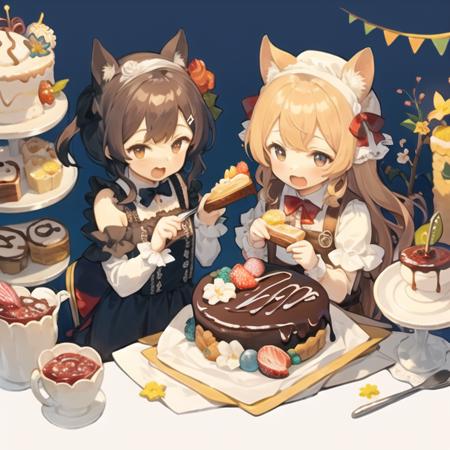 Cake and food