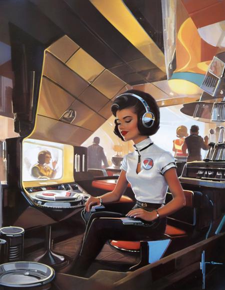 1960's Science Fiction Book Covers - Syd Mead Style - SDXL 1.0