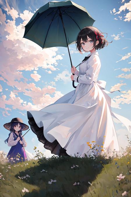 Woman with a Parasol (fine art parody)