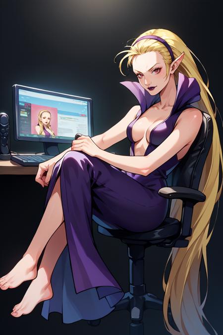Leanan Sidhe/リャナンシー (Shin Megami Tensei) SDXL LoRA [Pony Diffusion]