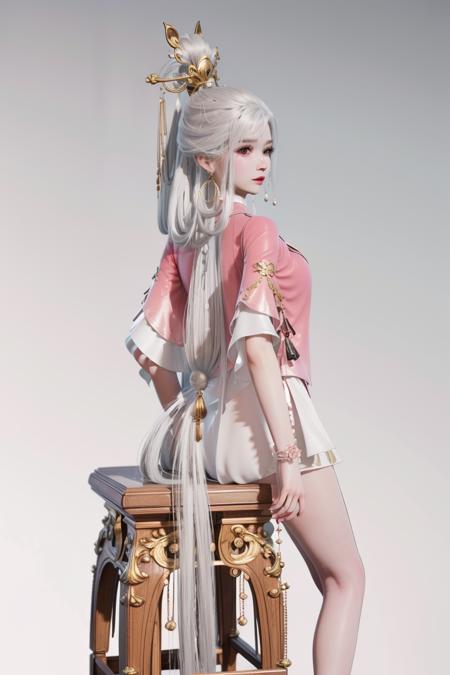 【Anime & 3D】yinziping-pink-Naraka_game_character 永劫无间-殷紫萍(粉)版本guofeng3_v1.0 (ID: 86047)