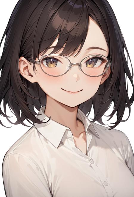 oval metal frame glasses2 SDXL
