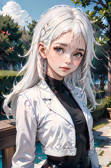 Only Eleni - white haired genius