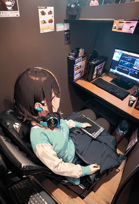 ネカフェ (Internet Cafes in Japan) SDXL