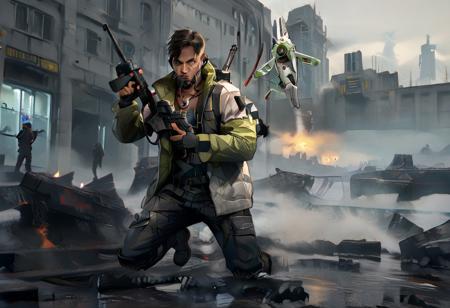 Various characters from Apex Legends